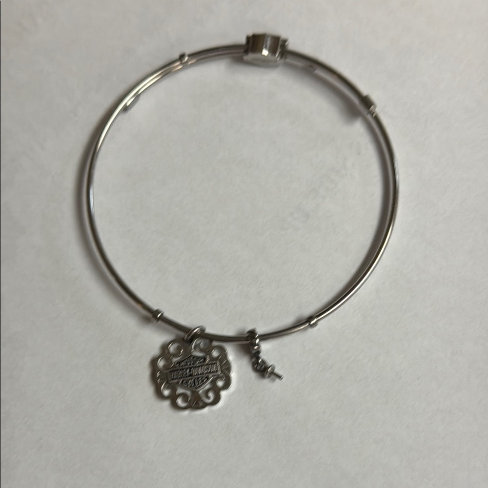 Harley-Davidson Silver Charm Bracelet